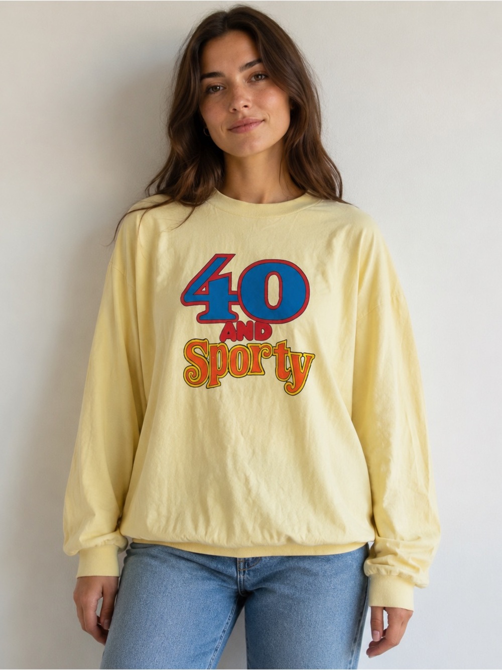 Butter Yellow Graphic Long Sleeve